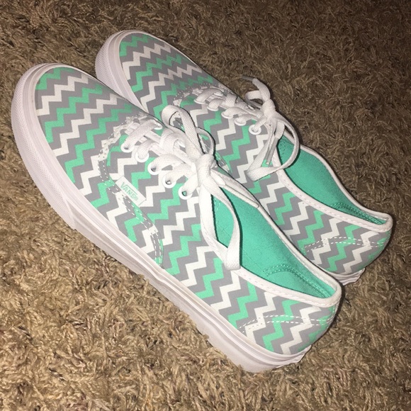 mint blue vans